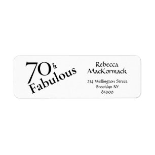 Seventy & Fabulous 70 Elegant 70th Birthday Party