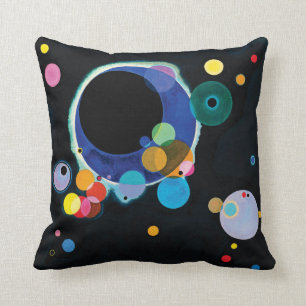Several Circles by Wassily Kandinsky Throw Pillow