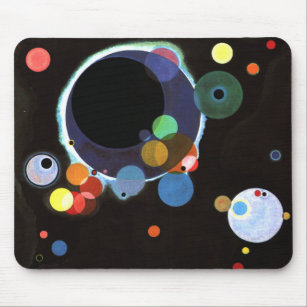 Several Circles, famous abstract artwork Mouse Pad