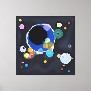 Several Circles, Vassily Kandinsky in digital Canvas Print