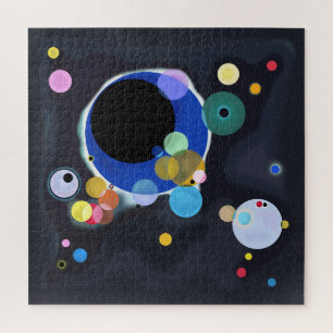 Several Circles, Vassily Kandinsky in digital Jigsaw Puzzle