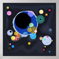 Several Circles, Vassily Kandinsky in digital