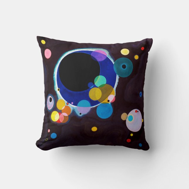 Several Circles, Wassily Kandinsky Throw Pillow (Front)