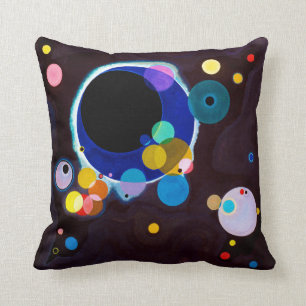 Several Circles, Wassily Kandinsky Throw Pillow