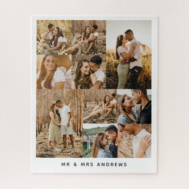 Several Photos Collage Lovely Couple  Jigsaw Puzzle (Vertical)