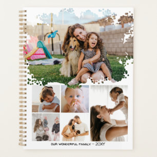 Several Photos Collage Simple Frame Family Daily Planner