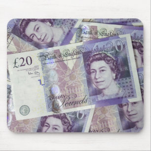Several Pound Bills New British0 Pounds Money Mouse Pad