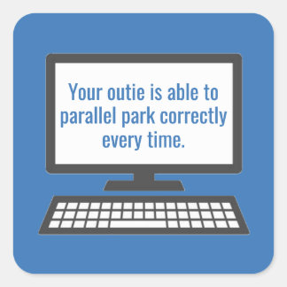 Severance Outtie  Square Sticker