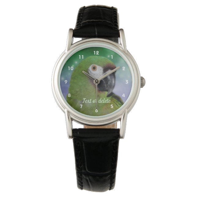 Severe Macaw Parrot Animal Personalized Watch (Front)