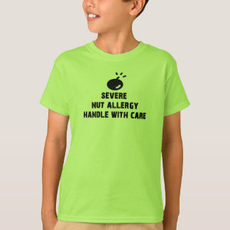 Severe Nut Allergy Alert T-Shirt for Children