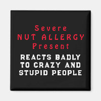 Severe Nut Allergy Present - Reacts Badly