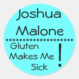 Severe Pollen Allergy Label** Classic Round Sticker