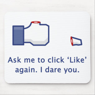 Severed Thumb - Ask Me to Click 'Like' Mousepad