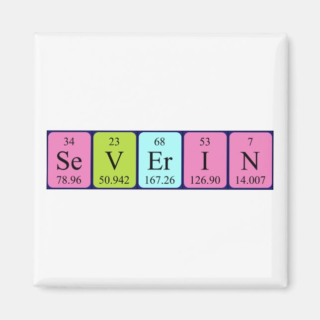 Severin periodic table name magnet (Front)