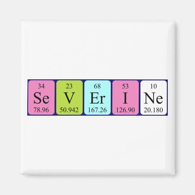 Severine periodic table name magnet (Front)