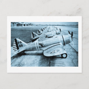 Seversky P-35 Vintage WWII Fighter Planes Postcard