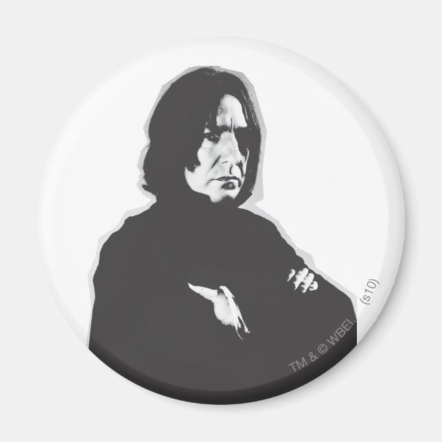 Severus Snape Arms Crossed B-W Magnet (Front)