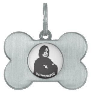 Severus Snape Arms Crossed B-W Pet ID Tag