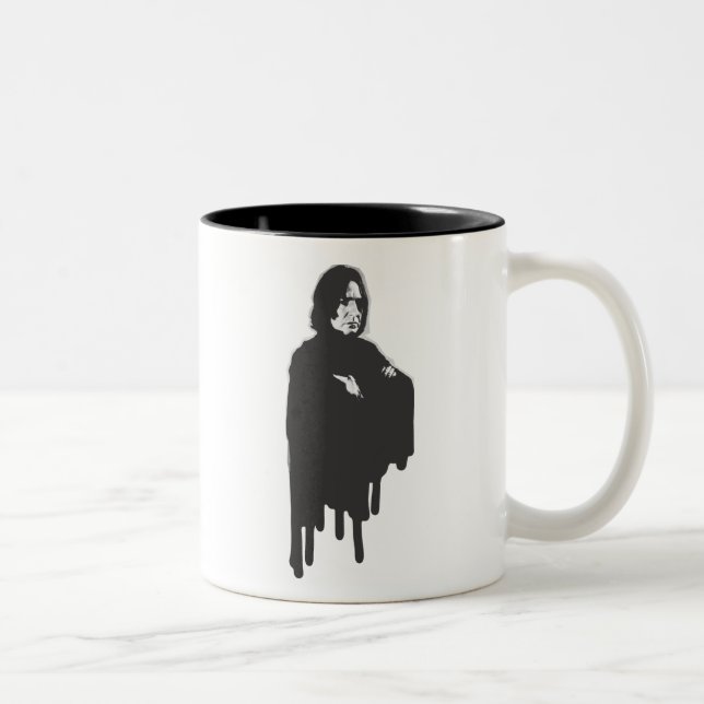 Severus Snape Arms Crossed B-W Two-Tone Coffee Mug (Right)
