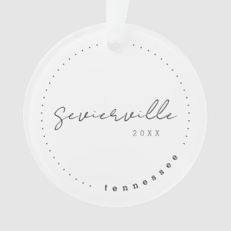 Sevierville Tennessee TN Travel United States Ornament