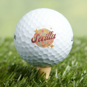 Sevilla City Spain España golf golfing retro Balls