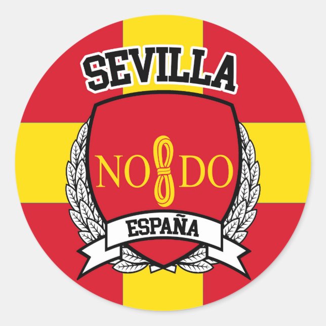 Sevilla Classic Round Sticker (Front)