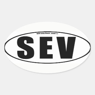 Sevilla - Neighbourhood (qty 4) Oval Sticker