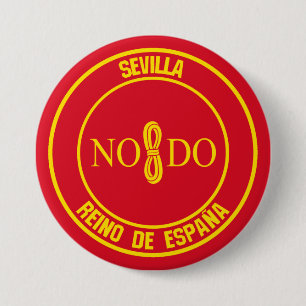 Sevilla Round Emblem 3 Inch Round Button