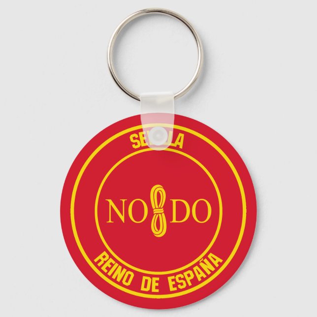 Sevilla Round Emblem Keychain (Front)
