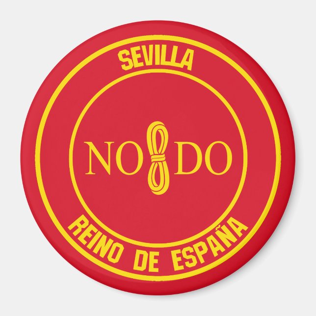 Sevilla Round Emblem Magnet (Front)