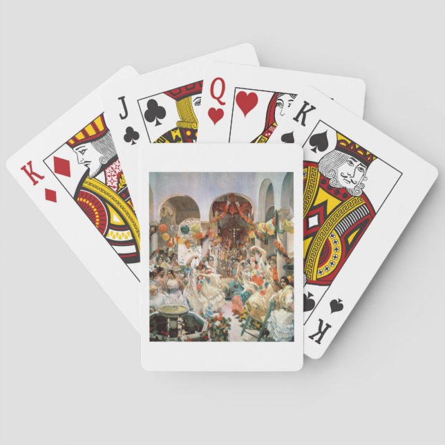Seville (oil on canvas) playing cards (Back)