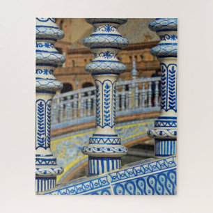 Seville Plaza de Espana Columns Jigsaw Puzzle