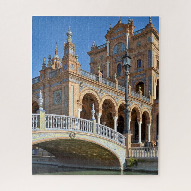 Seville Plaza de Espana Spanish Landmark Jigsaw Puzzle (Vertical)