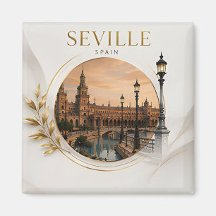 🌺 Seville Plaza De España Travel Spain 🇪🇸 Magnet