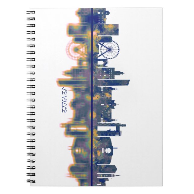 Seville Skyline Notebook (Front)