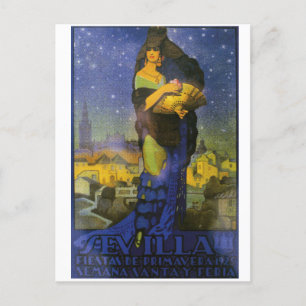 Seville Spain Flamenco Dancer 1925 Postcard
