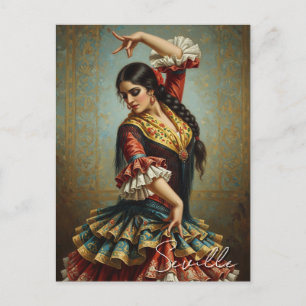 Seville Spain Flamenco Dancer  Postcard