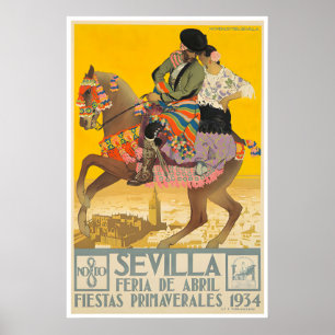 Seville Spain Poster Spanish Wall Art Travel