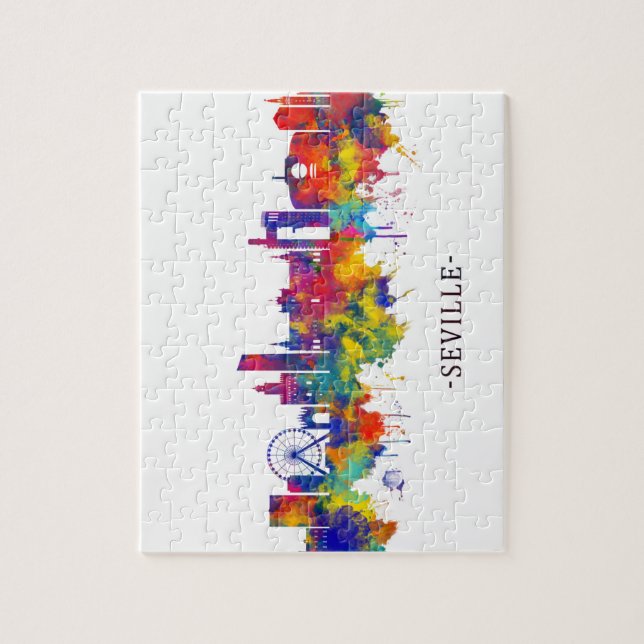Seville Spain Skyline Jigsaw Puzzle (Vertical)