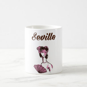 Seville Spain vintage travel poster Coffee Mug