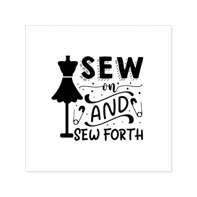 Sew and Sew Forth Self-inking Stamp (Design)