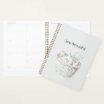 Sew Beautiful Blush Pink White Thread Basket Planner<br><div class="desc">Sew Beautiful Blush Pink White Thread Basket</div>