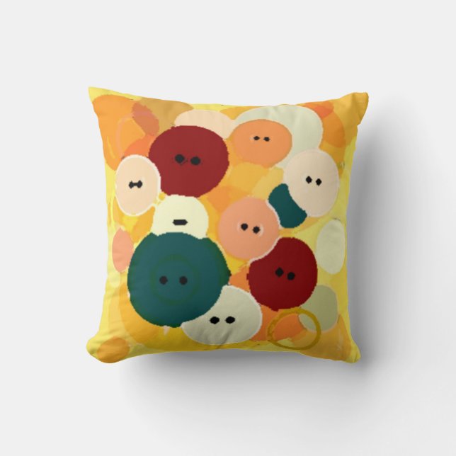 Sew Buttons Pillow PB (Front)