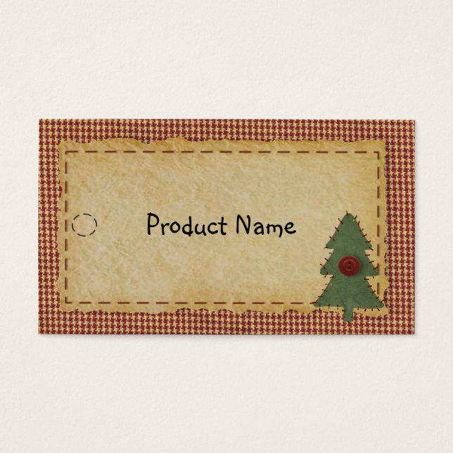 Sew Christmas Tree Hang Tag (Front)