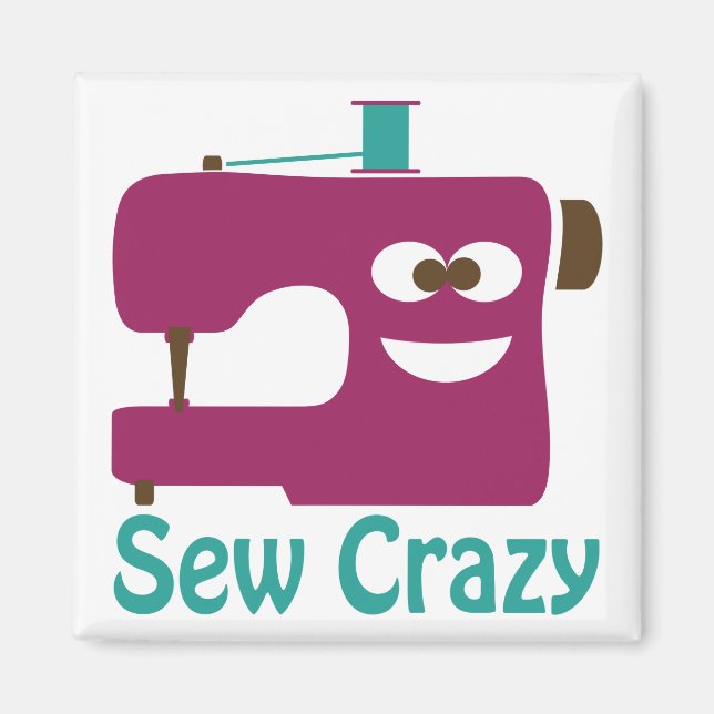 Sew Crazy Magnet (Front)