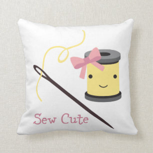 Sew Cute Throw Pillow