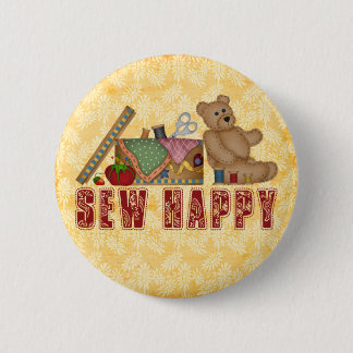 Sew Happy 2 Inch Round Button