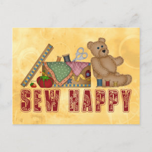 Sew Happy Postcard