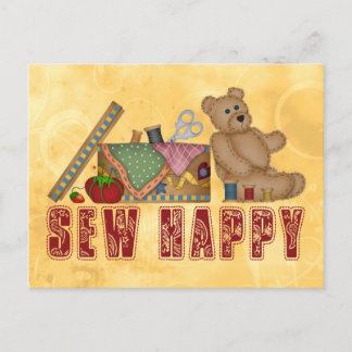 Sew Happy Postcard