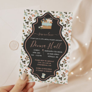 Sew In Love! Embroidery, Floral Bridal Shower Invitation